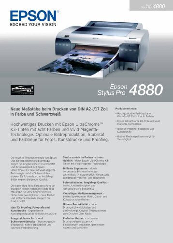 Epson Stylus Pro 4880 - H.mantel AG