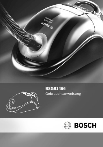Bedienungsanleitung für Bosch BSG81466 - Innova