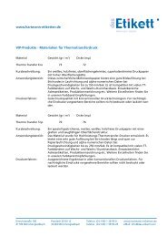 Materialien für Thermo-Transfer und Thermo-Direktdruck ... - Etiketten