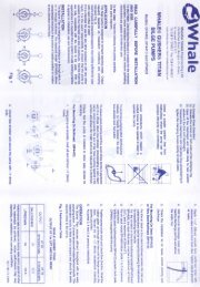 Whale Titan Thru-Deck Bilge Pump Instruction Sheet - Safety Marine