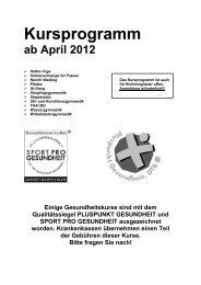 Kursprogramm ab April 2012 - Vohwinkeler STV 1865/80 e.V. ...