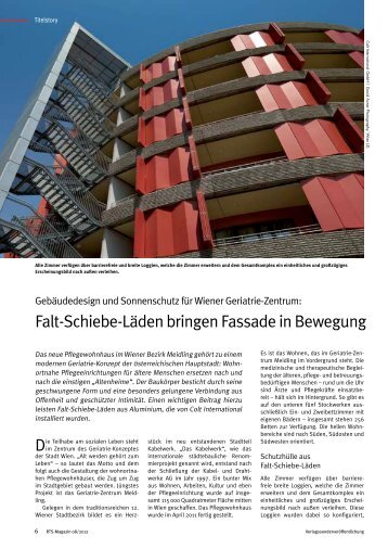 Falt-Schiebe-Läden bringen Fassade in Bewegung