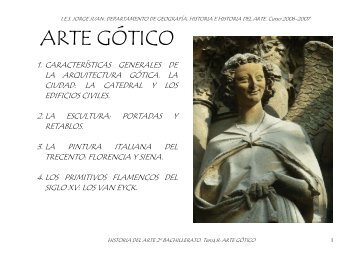 Arte GÃ³tico (pdf) - IES JORGE JUAN / San Fernando