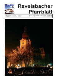 Pfarrblatt - Pfarre  Ravelsbach