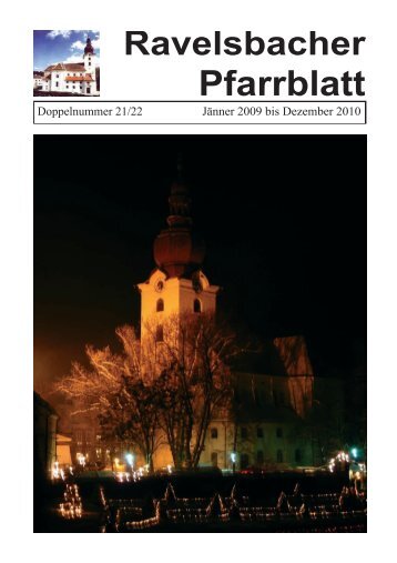 Pfarrblatt - Pfarre  Ravelsbach