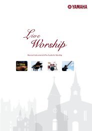 Musical Instruments & Pro-Audio For Worship - Yamaha