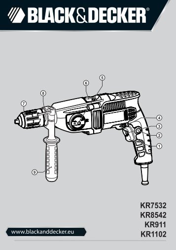 KR7532 KR8542 KR911 KR1102 - Servis - Black & Decker