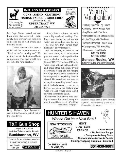 Vol. 1 Issue 167 March 2007 - Wvasportsman.net