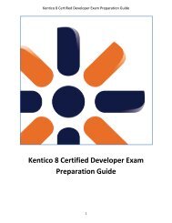 Preparation Guide - Kentico CMS for ASP.NET
