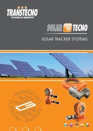 SOLAR TRACKER SYSTEMS - Transtecno