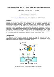 GPS Ground Station Data for CHAMP Radio Occultation ... - IGS