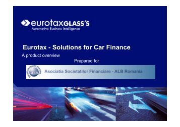 Eurotax - Solutions for Car Finance - ALB