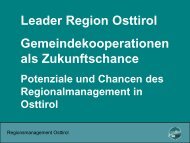 Leader Region Osttirol - GemNova.net