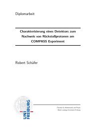 Charakterisierung eines Detektors zum Nachweis von ...