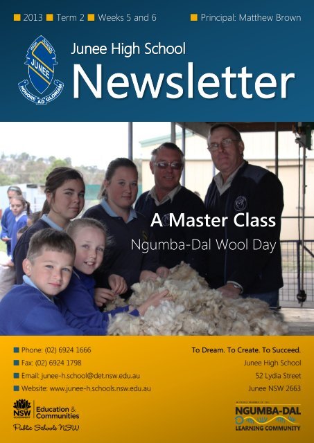 No 8 Newsletter June 2013 - Junee High School