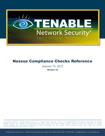 Nessus Compliance Checks Reference - SCADAhacker