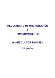 REGLAMENTO DE ORGANIZACIN - I.E.S. Escultor Daniel