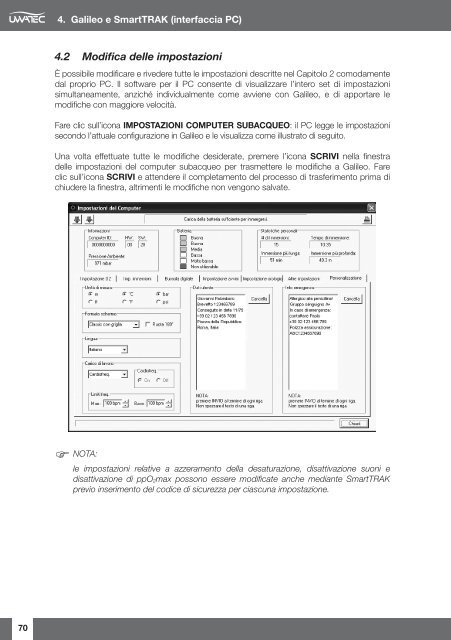 Manuale Galileo SOL - Scubapro