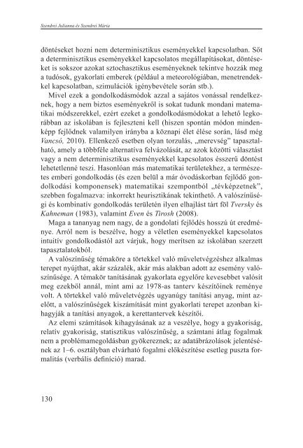 Tartalmi keretek a matematika diagnosztikus Ã©rtÃ©kelÃ©sÃ©hez