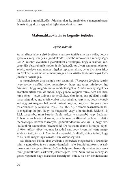 Tartalmi keretek a matematika diagnosztikus Ã©rtÃ©kelÃ©sÃ©hez