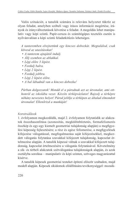 Tartalmi keretek a matematika diagnosztikus Ã©rtÃ©kelÃ©sÃ©hez