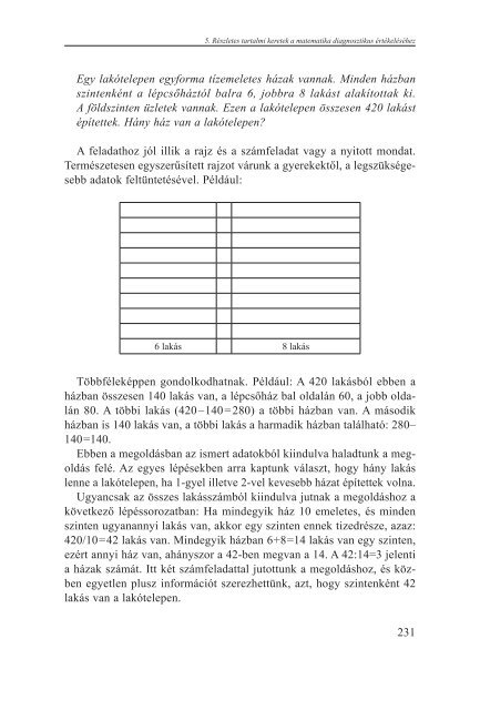 Tartalmi keretek a matematika diagnosztikus Ã©rtÃ©kelÃ©sÃ©hez