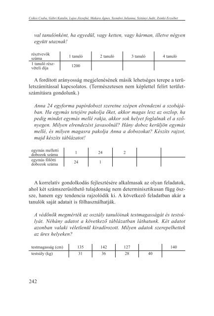 Tartalmi keretek a matematika diagnosztikus Ã©rtÃ©kelÃ©sÃ©hez