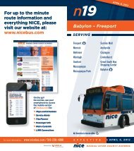 For up to the minute route information and everything ... - NICE bus