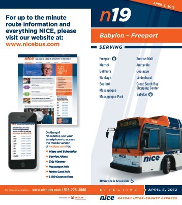 For up to the minute route information and everything ... - NICE bus