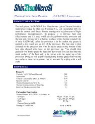 Thermal Interface Material X-23-7921-5 - Shin-Etsu MicroSi, Inc.