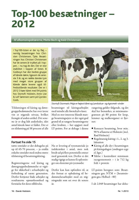 1-2013 - Dansk Holstein