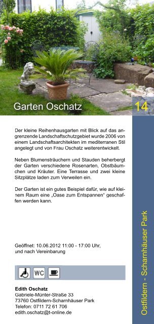 18 x in Ihrer Nähe! - Offene Gärten in Esslingen und Umgebung