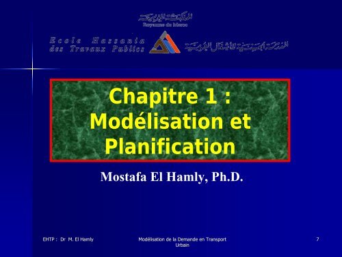 ModÃ©lisation de la Demande en Transport Urbain ... - Euromedina