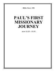 258. paul's first missionary journey - Calvary Curriculum