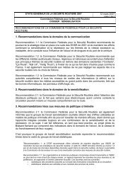 GT sensibilisation - Commission Fédérale Sécurité Routière