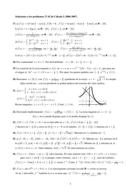 1. a) Si x ⥠2, numerador y denominador son ⥠0 , si x < â2