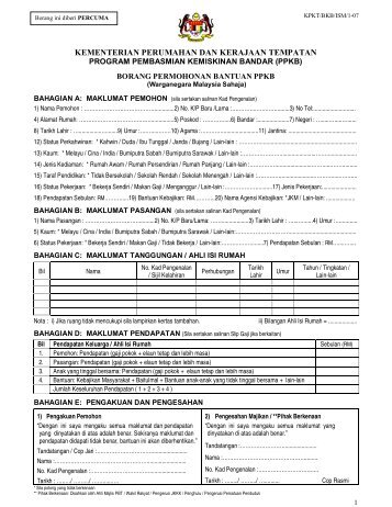 Borang permohonan ppr di putatan sabah borang permohonan Borang permohonan ppr di putatan sabah borang permohonan