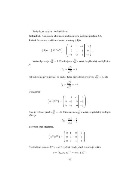 NumerickÃƒÂ© metody Ã¢Â€Â“ studijnÃƒÂ­ opora