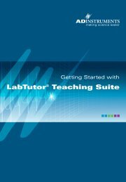Getting Started with LabTutor Teaching Suite - ADInstruments