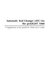 Automatic Tool Changer (ATC) for the proLIGHT 1000 - Intelitek ...