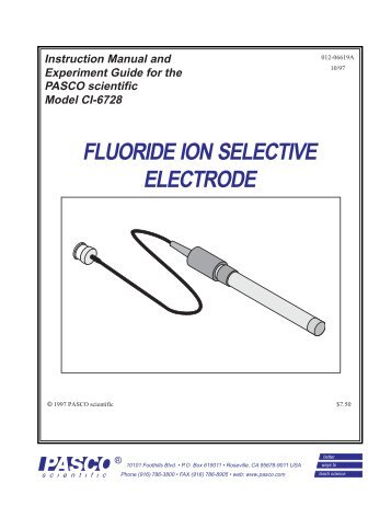 FLUORIDE ION SELECTIVE ELECTRODE - Frederiksen