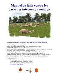 Manuel de lutte contre les parasites internes du mouton