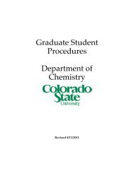 The Green Book - Department of Chemistry - Colorado State University