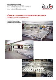 förder- und verkettungseinrichtungen - Torgauer Maschinenbau GmbH