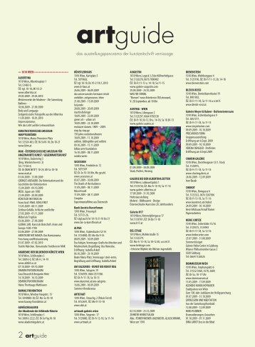 artguide - Vernissage