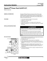 Instruction Bulletin Square D Power Pack SLSPP1277 - Cazbah