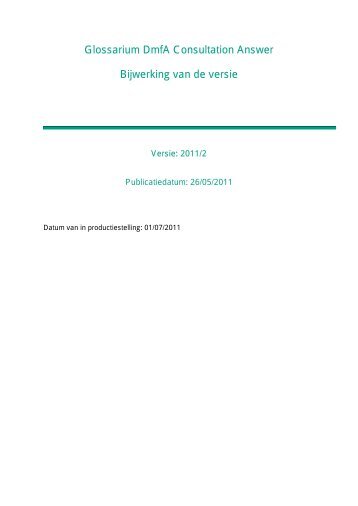 DmfA Consultation Answer - Cons - Sociale Zekerheid