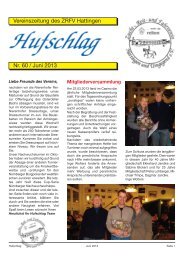 Vereinszeitung des ZRFV Hattingen Nr. 60 / Juni 2013 - Zucht-, Reit