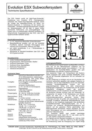 Evolution_ESX_Subwoofersystem.pdf - Think Abele