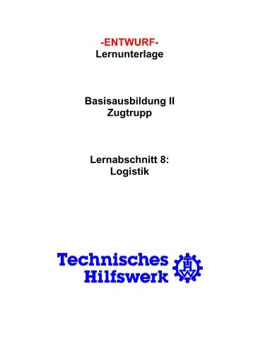 Logistik - THW Ortsverband Eschweiler